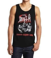 Death Scream Blood Gore American Death Metal Band Men's Black Tank Top