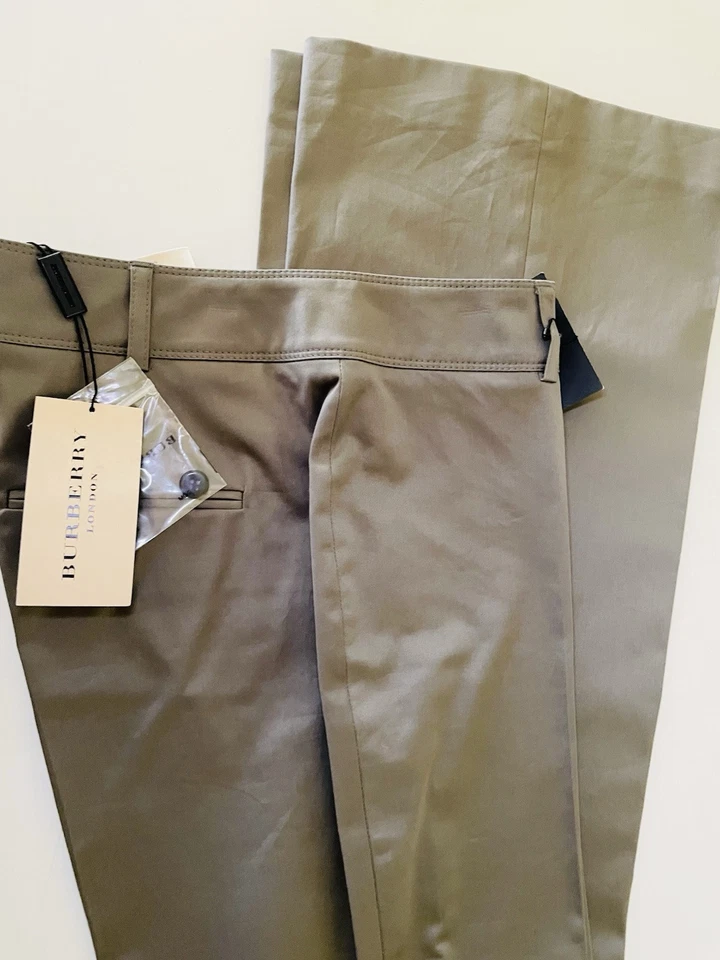 Pantalones para mujer Burberry Castlemore estilo 61543-013 EE. UU. talla 10 ~ nuevos con etiquetas Foto 4 de 4