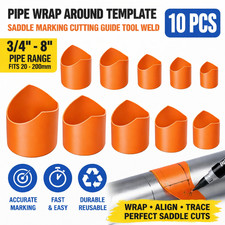 10 PCS Pipe Wrap Around Template 3/4-8 Saddle...