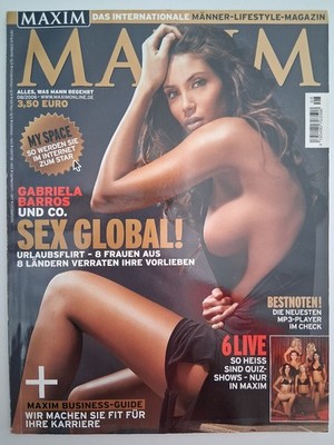 MAXIM Magazin 08/2006 August 2006 - Gabriela Barros