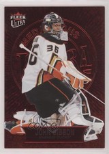 2021-22 Upper Deck Fleer Ultra Medallions Ruby Red 27/50 John Gibson #M-17 0k1b