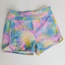 Runway Girls Sz 8-10 Athletic Shorts Stretch Multicolor Confetti