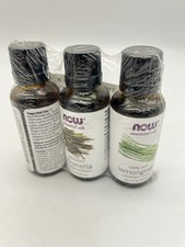Now Essential Oils 3 pack Grapefruit Citronella Lemongrass 100 pure New sealed