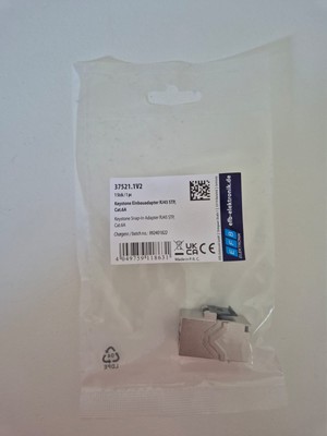 Keystone Jack Modul Cat.6a 2x RJ45 Kupplung STP Netzwerk Verbinder CAT6 Buchse