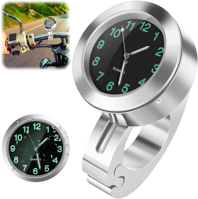 Motorraduhr,Wasserdicht Leuchtend Motorraduhren Für Lenker,Lenkerhalterung Uhr F