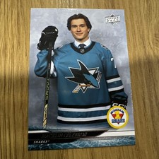 24-25 UD Extended Series Round 1 Draft Macklin Celebrini 743 San Jose Sharks