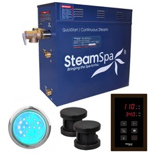 SteamSpa INT1200 Indulgence 12 KW QuickStart Steam Bath Generator - Bronze
