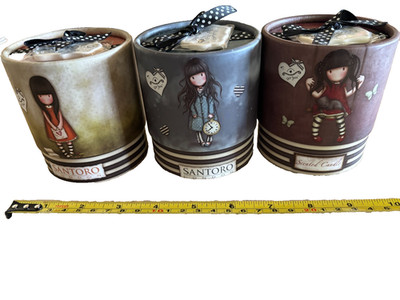 Santoro London - Scented Candles - Lot of 3 - 185g - Ashleigh Burwood - Rare!