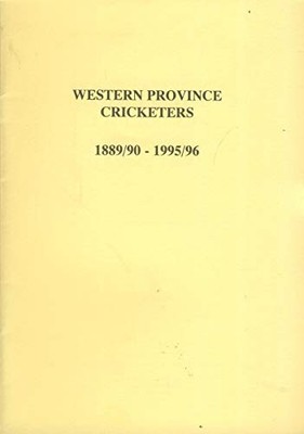 WESTERN PROVINCE CRICKETERS 1889/90 - 1995/96