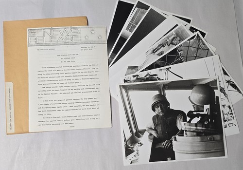 Vietnam War US Navy Press Photo Kit USS Oklahoma City Top Gun 1972 News Release