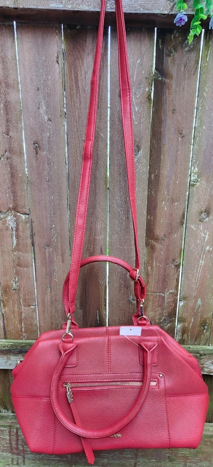 Новый Scarleton красный чехол Дамская сумка/сумочка с длинным ремнем - Изображение 2 из 4