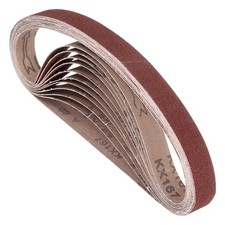 10 Pcs Sanding Belts 3/4 x 12 Inch 80 Grit Aluminum Oxide Abrasive Sandpaper ...