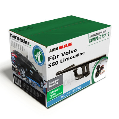 Auto Hak Anhängerkupplung abnehmbar & 7poliger E-Satz für S80 Limousine 04- TOP