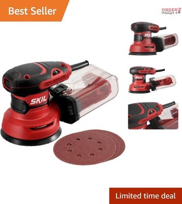 5-Inch Random Orbital Sander Corded Electric with Cyclonic Dust Collector