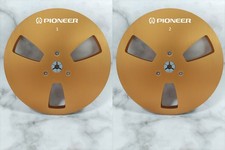 New One Pair Pioneer gold 7'' Tape Reel Light Metal Aluminum Take Up Reel
