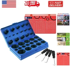 826 Pcs Universal Rubber O Ring Assortment Kit in Inch Standard SAE O-Rings a...