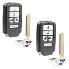 2 Remote Keyless Entry Fob Uncut Key Blade Replacement For Honda 5b (KR5V1X)