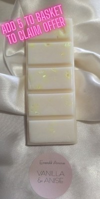 Wax Melt Snap Bar Vanille & Anis Malone inspiriert stark duftend groß