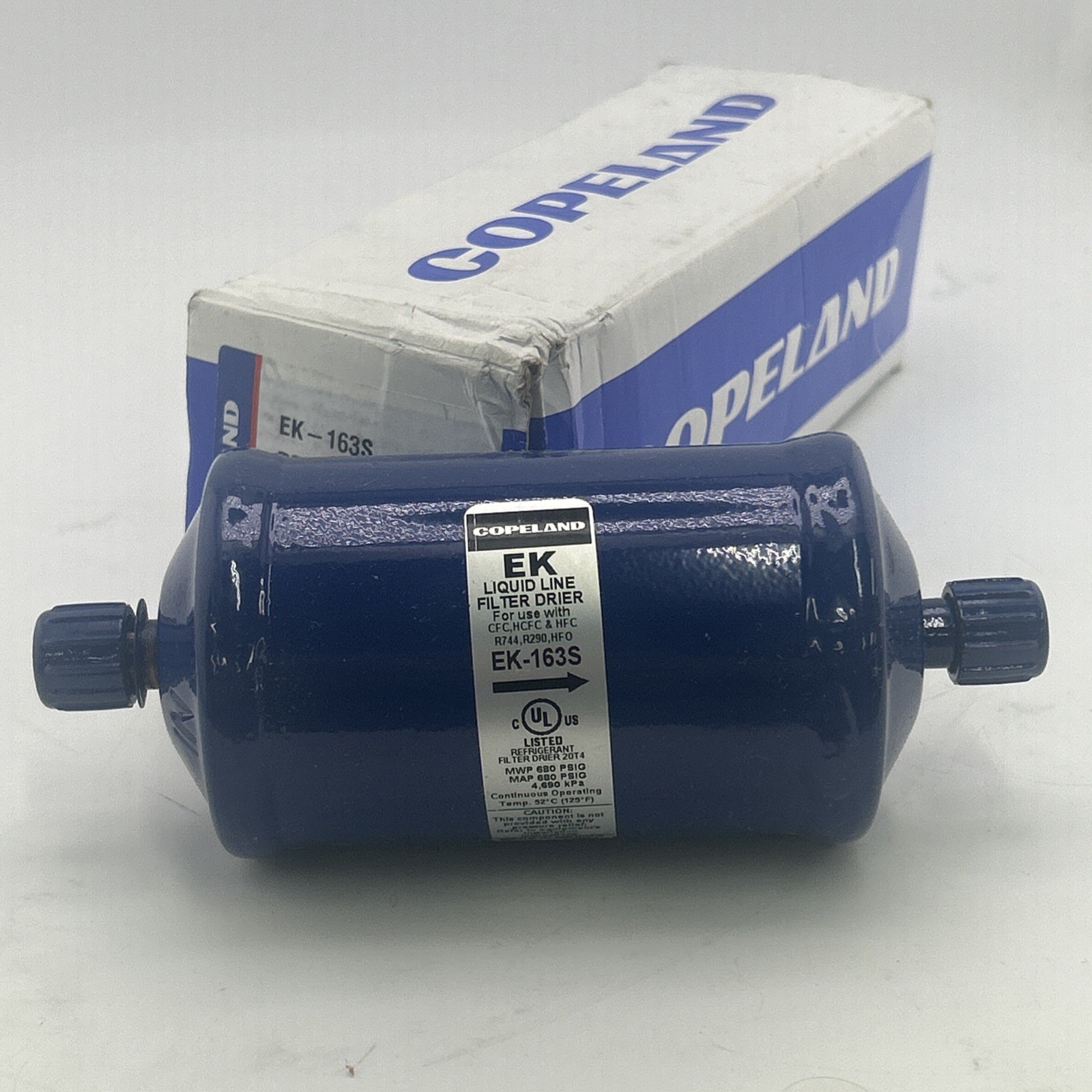 EMERSON Liquid Line Filter Drier, Compacted Bead EK163S - 3/8" 16 in³ 047614