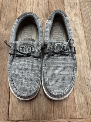 Hey Dude Wally Youth Stretch Slip On Shoes Yin Yang  US Size Kid's Y3 L4.