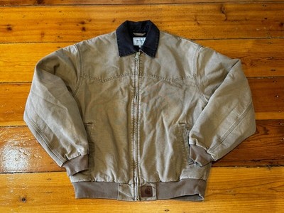 Carhartt WIP OG Santa Fe Jacket Hamilton Brown Stone Canvas Blanket Lined M