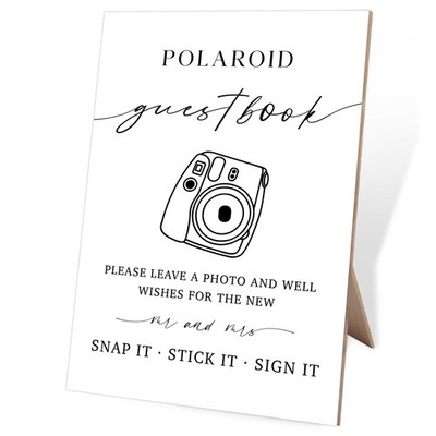 Photo Guest Book Sign, Guest Book Wedding Reception Alternative, 8X11 Elegant...