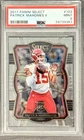 2017 Panini Select Patrick Mahomes RC #103 PSA 9 Mint Chiefs Rookie Card