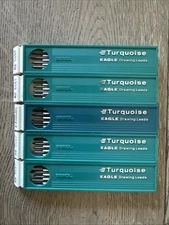 Berol Eagle Turquoise Drawing Leads 5 boxes - 2 Packs  2H & 4H And 1 Pack 3H