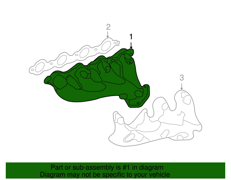 Genuine GM Passenger Side Exhaust Manifold 12600527 - Image 4 of 4
