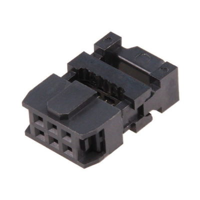 IDC 2x3 6-polig Buchse für Flachbandkabel 2,54mm Arduino Prototype Lötbuchsen
