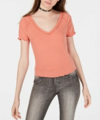 American Rag Juniors' Tie-Back Crochet Top, XL