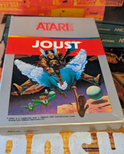 Joust (1982) Atari VCS 2600 (Modulo, Manuale, Scatola) Classic 8 bit argento funziona