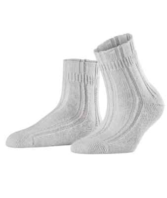 Falke Women's Silver Knit Bed Socks Size 8-10.5 L108504