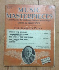 Vintage Sheet Music, Music Masterpieces from Plays & Opera, Vol 1, Carmen Samson