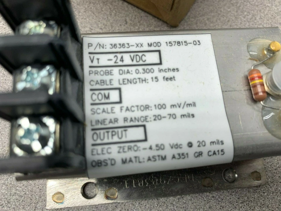 NUEVO EN CAJA PROXIMITOR BENTLY NEVADA 157815-02 36363-XX Foto 4 de 4