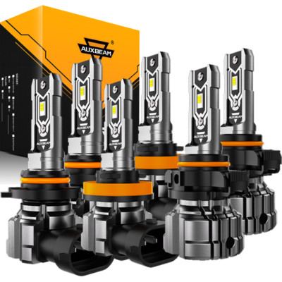For Chevy Silverado 1500 2007-2015 LED Headlight Bulbs Hi/Lo Beam Fog Light Kit