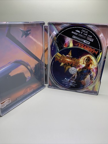 CAPTAIN MARVEL (4K UHD + Blu-Ray, 2019) Best Buy STEELBOOK, MCU - Picture 4 of 5