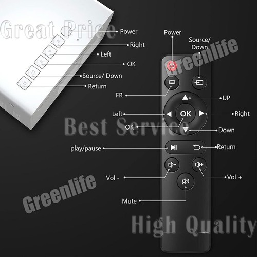 LED Mini Projector Portable 1080P Home Theater Cinema Projector HDMI USB TV - Picture 17 of 25