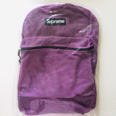 Supreme SS16 Purple Mesh Backpack | eBay