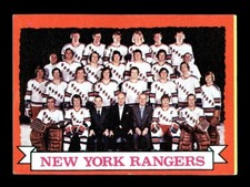 1973-74 TOPPS HOCKEY #102 NEW YORK RANGERS TEAM CARD