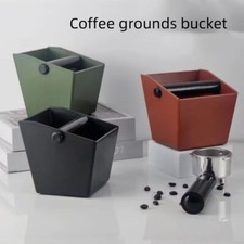 Removable Knock Bar Coffee Grounds Bucket Espresso Dump Bin Coffee Knock Box