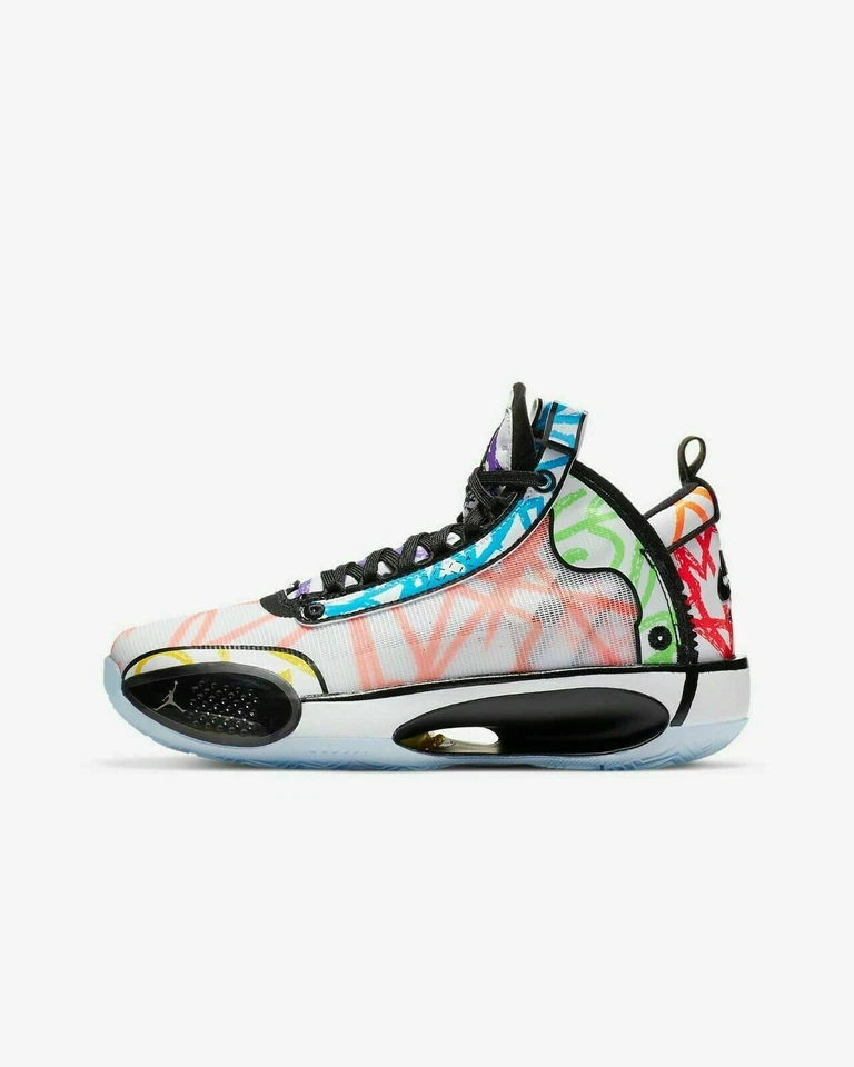 Nike Air Jordan 34 Zion PE GS Libro para Colorear Hombres Jóvenes Talla 7Y DA4450 100 Foto 3 de 4