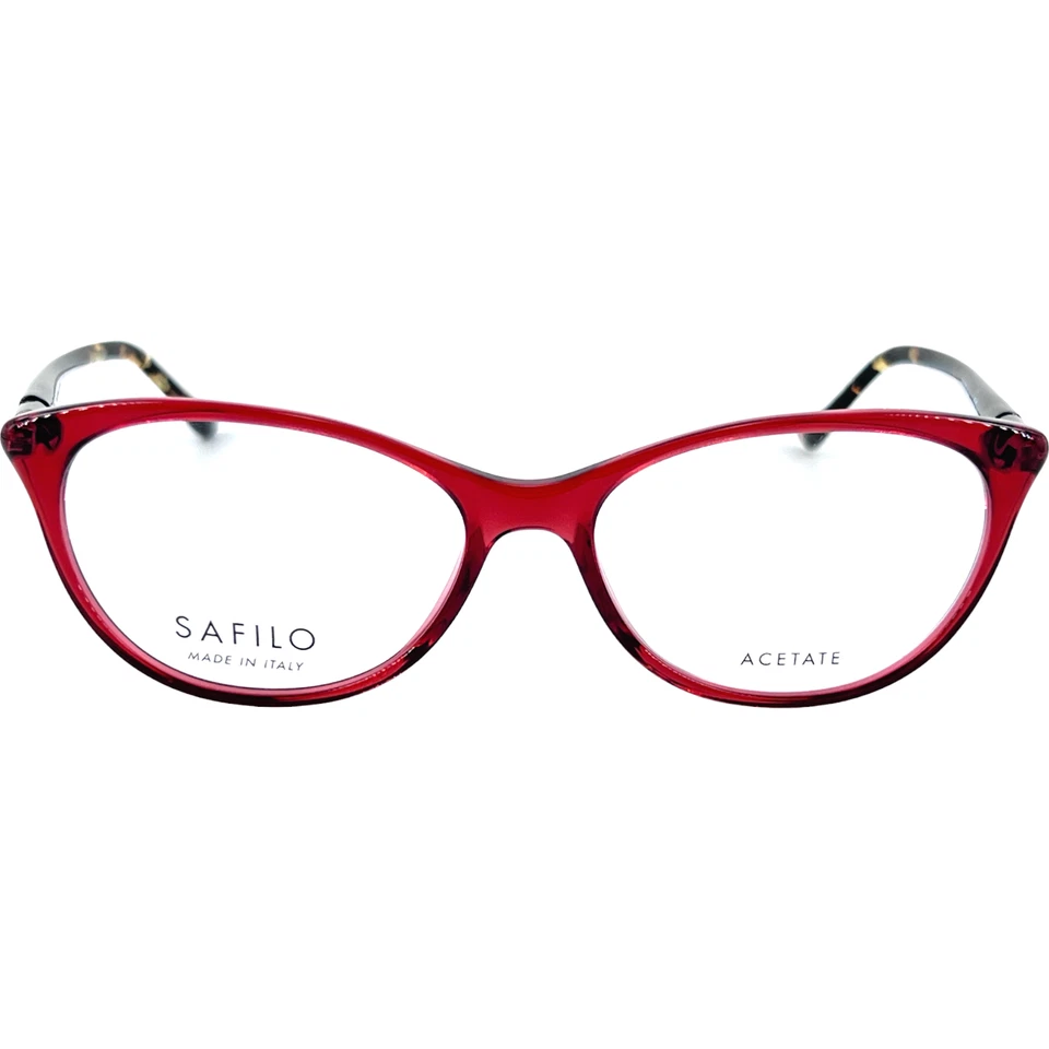 Женская пластиковая оправа для очков Safilo Buratto 06 0C9A красная 51–16 миниатюрная посадка Италия - Изображение 2 из 4