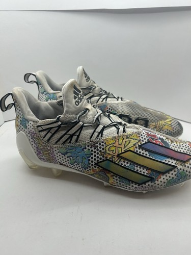 Adidas Adizero Comics Football Cleats FX8361 Men's US 9.5 White Designer - Picture 6 of 10
