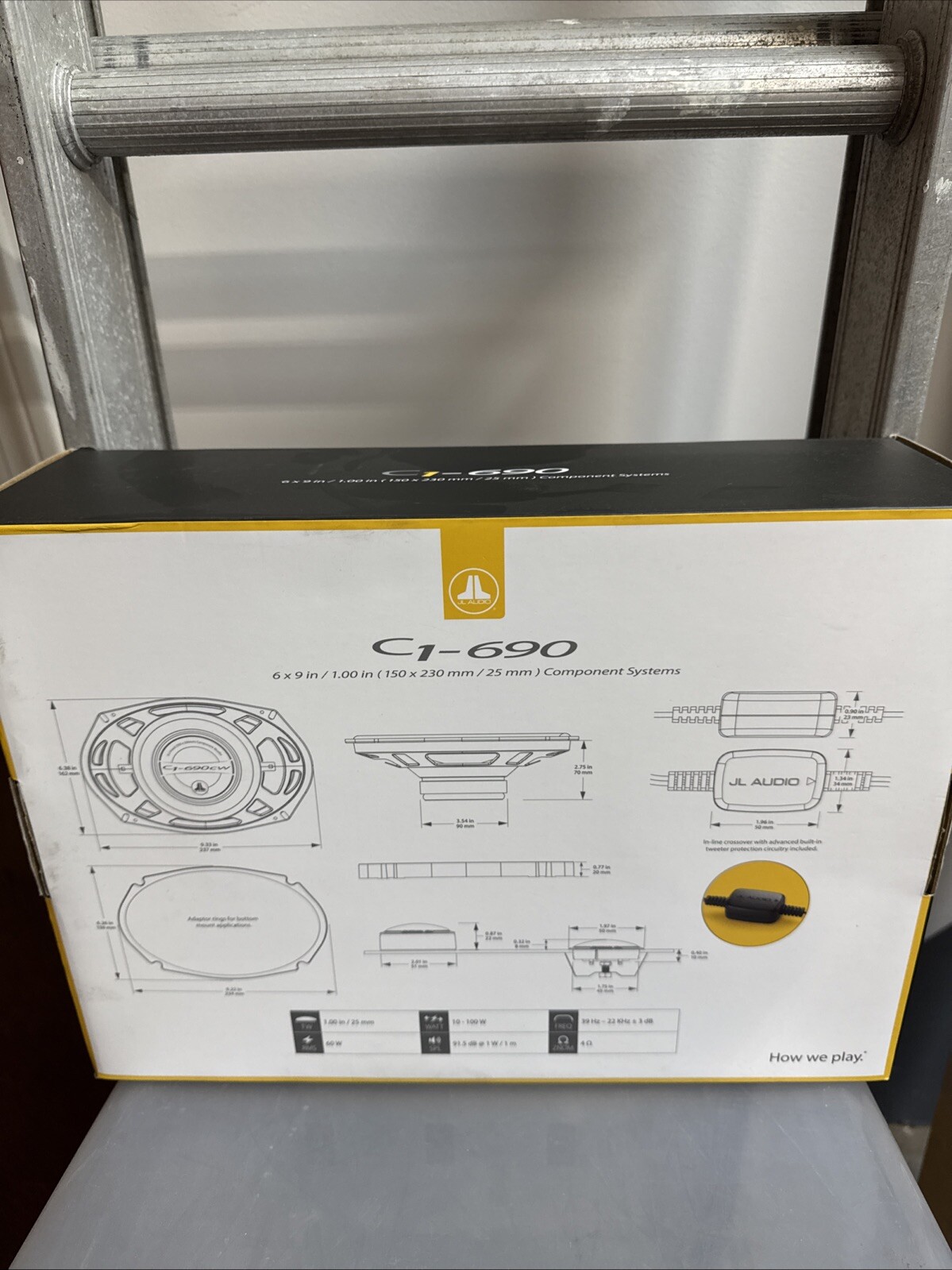 JL Audio C1-690 6x9'' 2-Way Component Speaker System Brand New