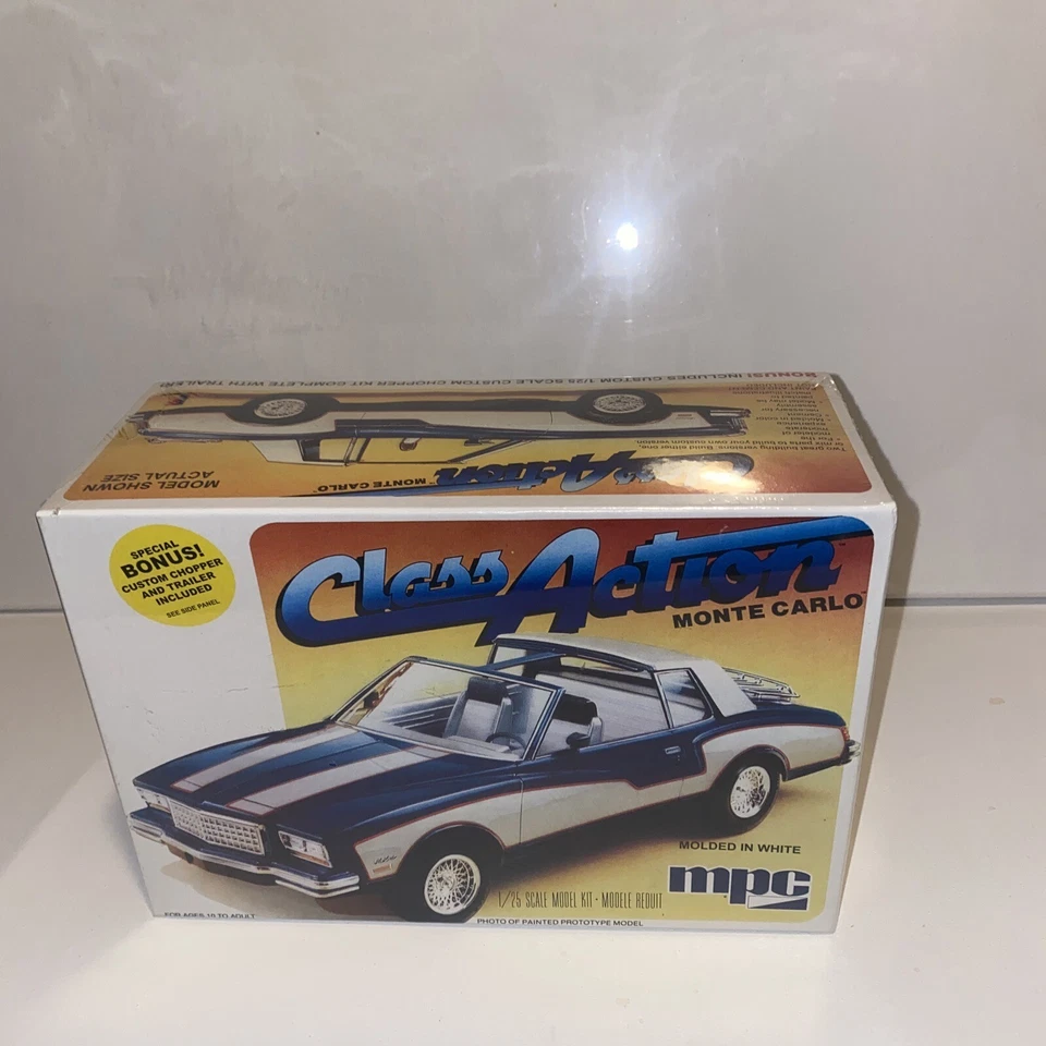 Kit Modelo Coche Monte Carlo Clase Acción Escala 1:25 Habilidad Nivel 2 Nuevo en Caja Sellado Nuevo Foto 2 de 4