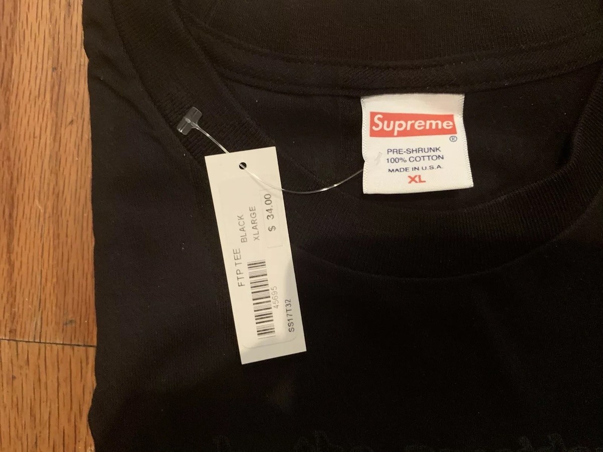 SUPREME FCUK THE PRESIDENT TEE BLACK SIZE XL DEADSTOCK WITH TAG | eBay