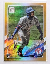 2021 Topps Anderson Tejeda Gold Foil RC Rookie #144 Texas Rangers