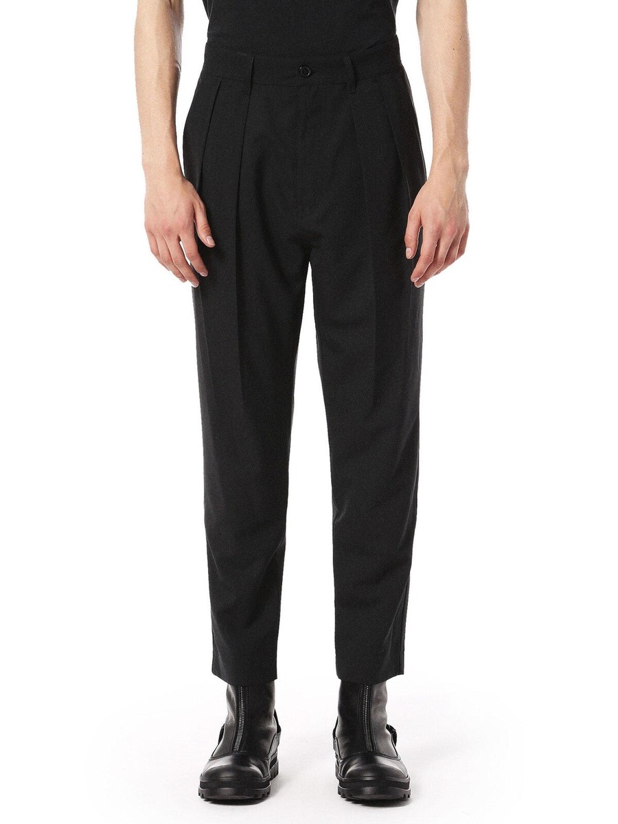 今だけSALE!!! tuck wide trousersブラック SALE】FARAH / Three Tuck Wide Pants (Hopsack-Black) | twelve