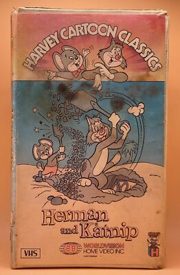 Herman and Katnip VHS 1986 Clamshell Harvey Cartoon Classics *Buy